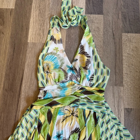 Bisou Bisou Halter Y2K Whimsical Fairy Floral Boho Hippie Top XS - Picture 2 of 6